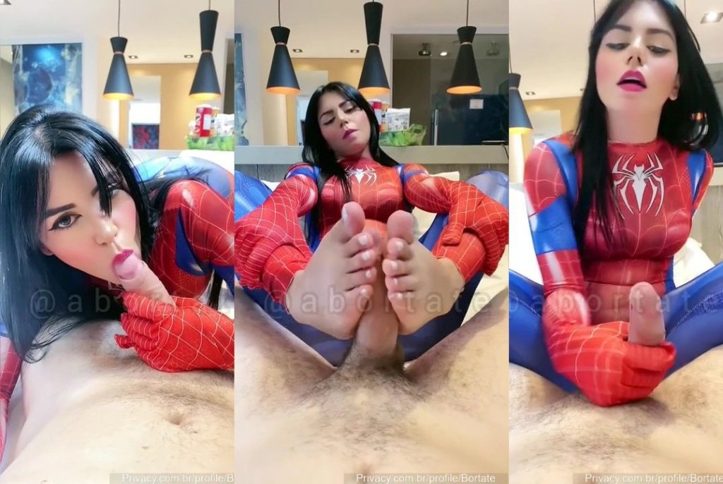 bianca alves spider girl blowjob and footjob video leaked 1024x686 1