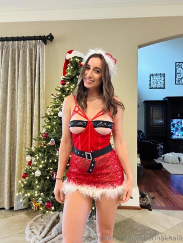 christina khalil naughty xmas outfit onlyfans set leaked ivqovi