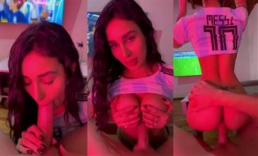 cam nair blowjob and riding while watching tv video leaked