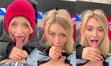 littlepolishangel risky ski lift blowjob video leaked